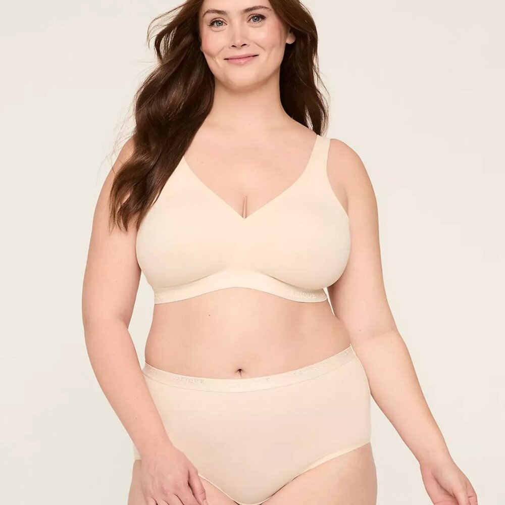 Cotton Cacique Collection Unlined Full Coverage No Wire Bra NWT 42B